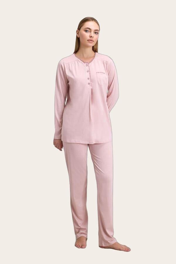 Kadın Uzun Kol T-Shirt ve Pantolon Takım