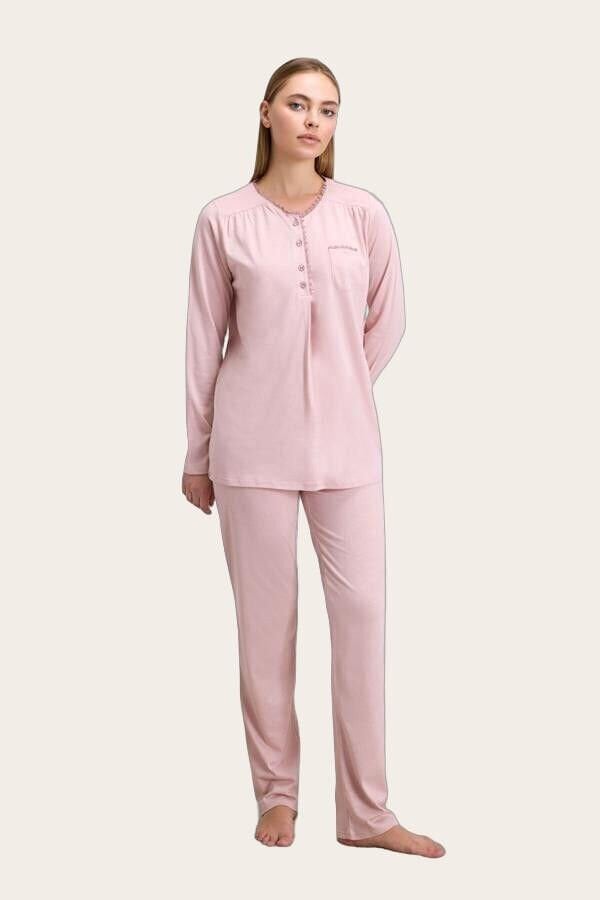 Kadın Uzun Kol T-Shirt ve Pantolon Takım