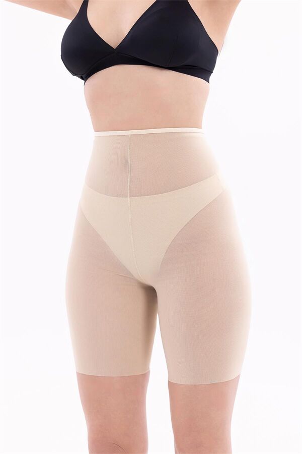 Arias Closet Ten MI EMAY 2705 Lazer Tül Toparlayıcı Paçalı Boxer Hayalet Korse