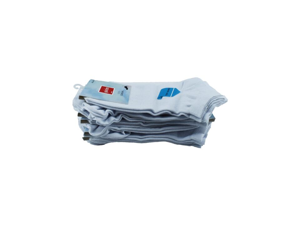 Şirin 7010-Beyaz Ter Emici Erkek Penye Patik 12'li