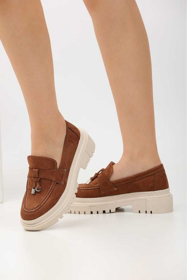 Loafer Günlük Kadın Sarı Ayakkabı