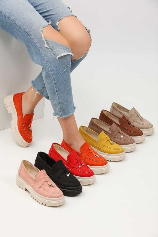 Günlük Kadın Turuncu Ayakkabı