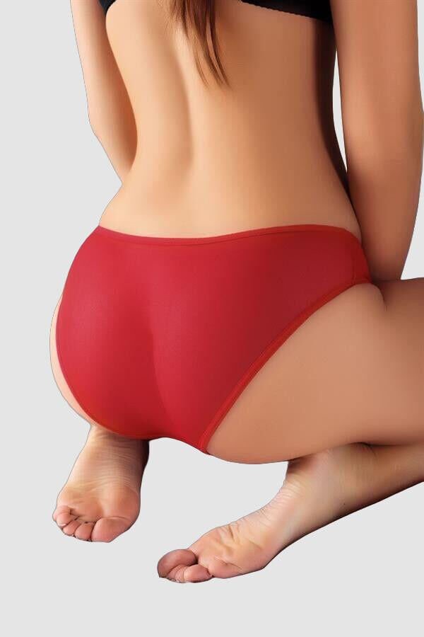 Arias Closet Güpürlü Taşlı Kırmızı Tül Fantezi Külot