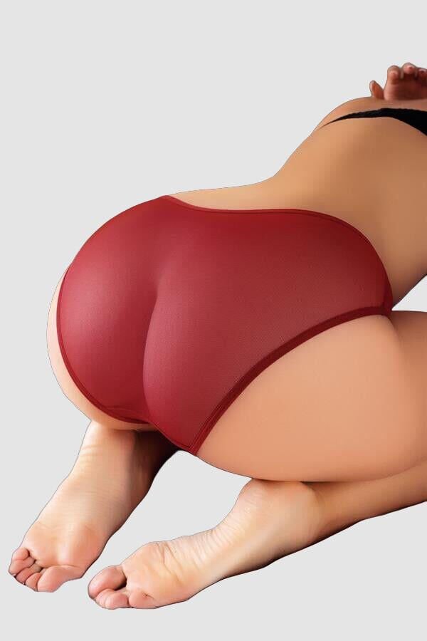 Arias Closet Güpürlü Taşlı Bordo Tül Fantezi Külot