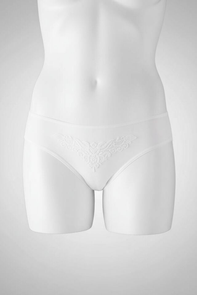 Arias Closet Güpürlü Taşlı Beyaz Tül Fantezi Külot