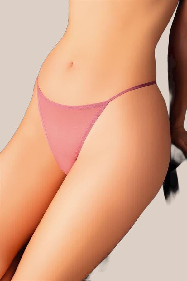 Arias Closet Arkası Kelebek Desenli Vizon Fantezi Tanga String