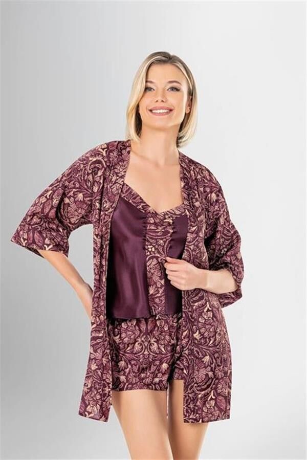 Arias Closet 3'lü Şort Takımı Desenli