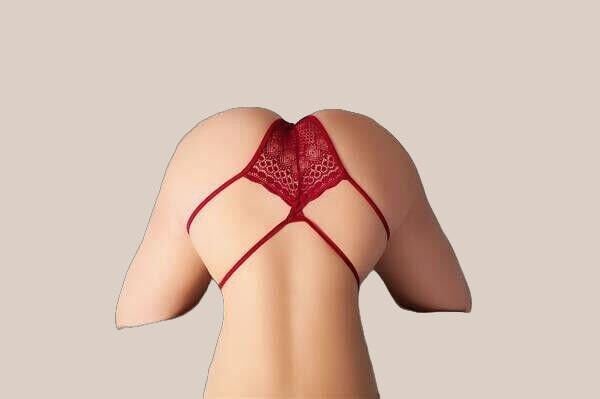 Fantezi Dantelli 2 İpli Bordo Tanga String