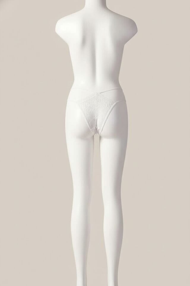 Arias Closet Fantezi Dantelli 2 İpli Beyaz Tanga String