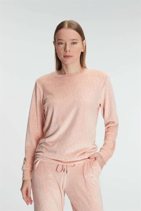 Arias Closet Uzun Kol Sweatshirt ve Pantolon Takım Pijama Takımı