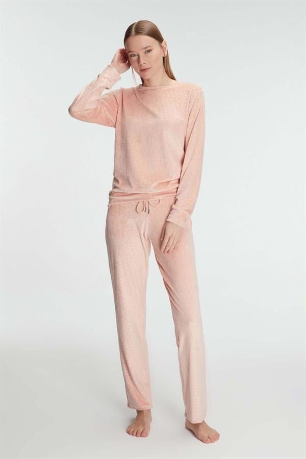 Arias Closet Uzun Kol Sweatshirt ve Pantolon Takım Pijama Takımı