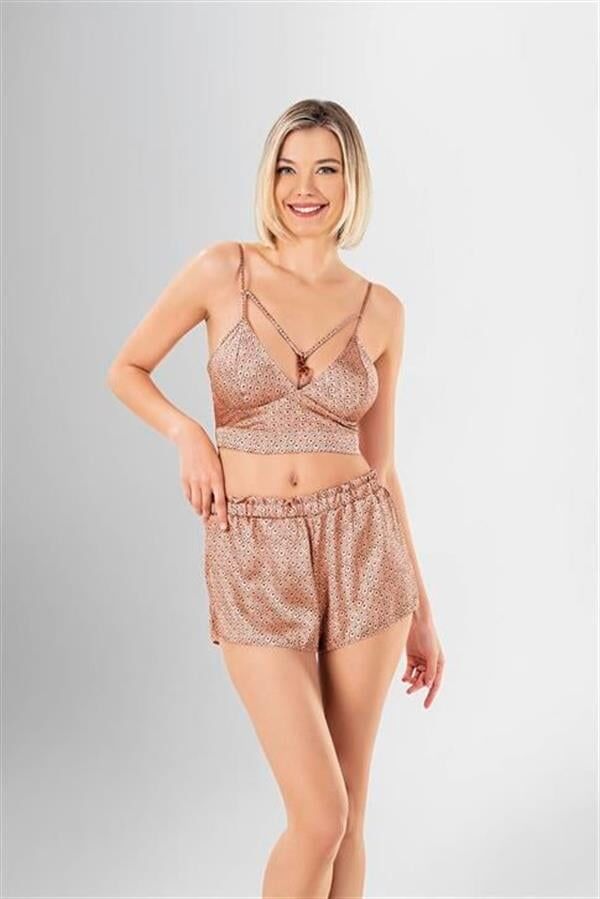 Arias Closet 3'lü Şort Takımı Desenli