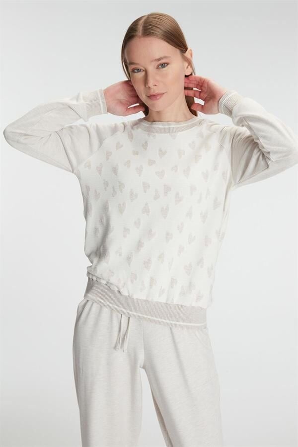Arias Closet Uzun Kollu Sweatshirt Pantolon Takım Pijama Takımı