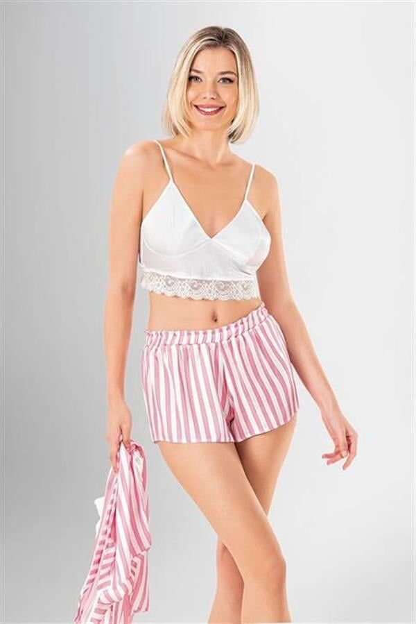 Arias Closet 3'lü Şort Takımı Desenli