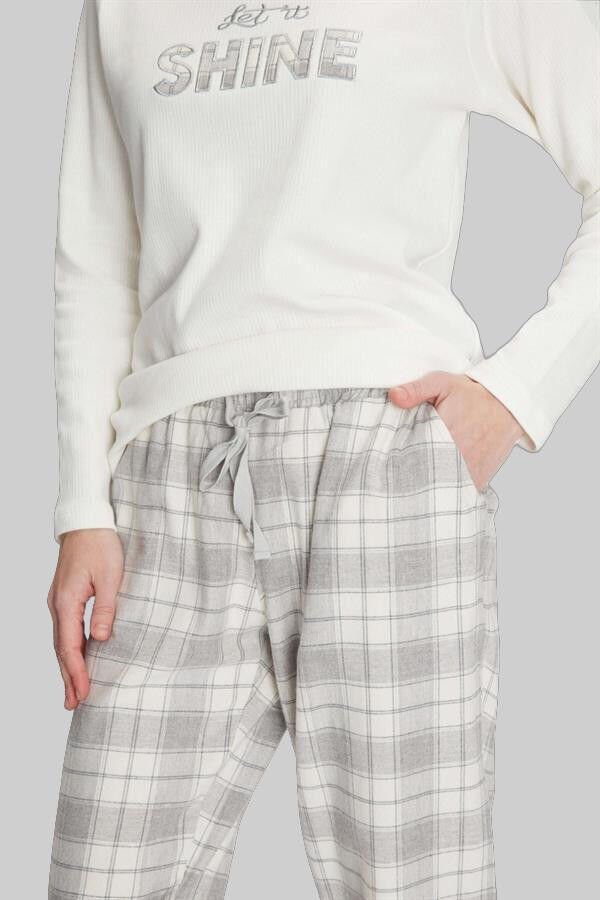 Uzun Kol Pamuklu Kışlık Pijama Takımı