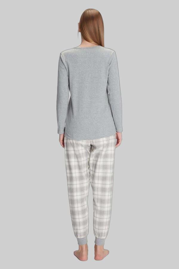 Pamuklu Uzun Kol Pijama Takımı