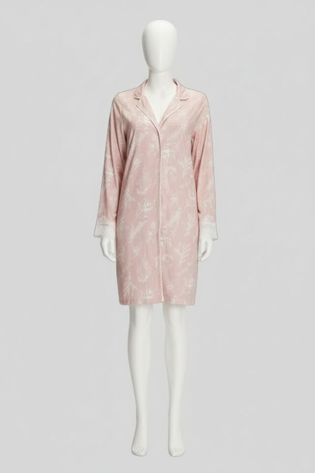 Arias Closet Cotton Modal Uzun Kol Gecelik