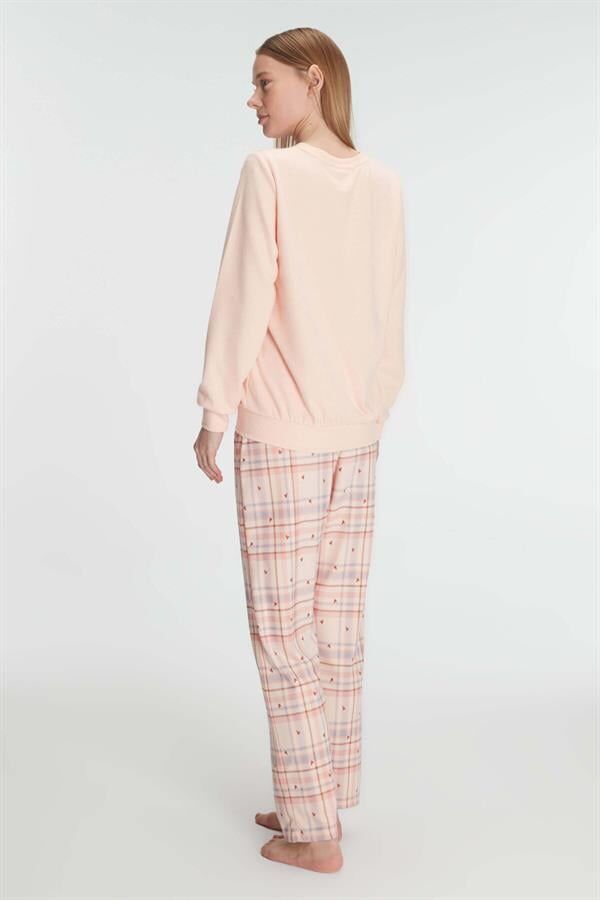 Arias Closet Pamuklu Kışlık Uzun Kol Kadın Pijama Takım