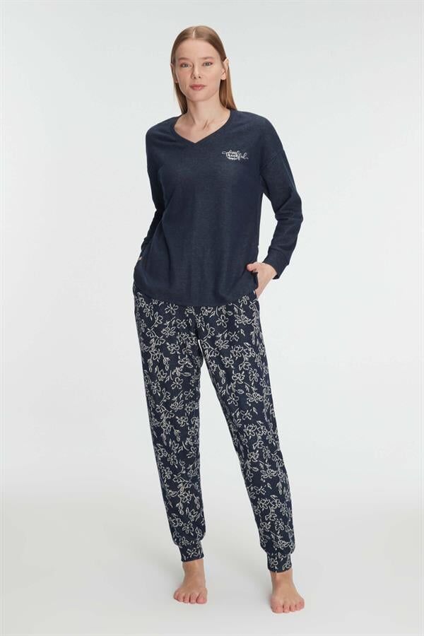 Arias Closet Uzun Kol Sweatshirt Pantolon Pijama Takımı
