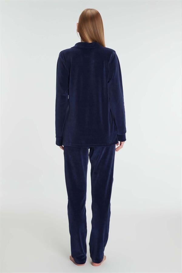 Arias Closet Pamuklu Fermuarlı Sweatshirt Pantolon Pijama Takımı