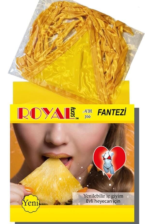Arias Closet Fantezi Tüketilebilen Yenilebilir Ananas Aromalı İç Çamaşırı Takımı