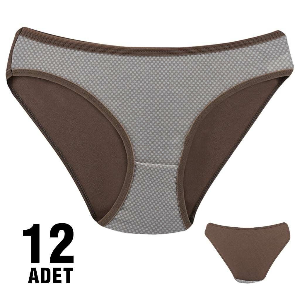 Dondeza 101-125 Desenli Bayan Bikini 12'li