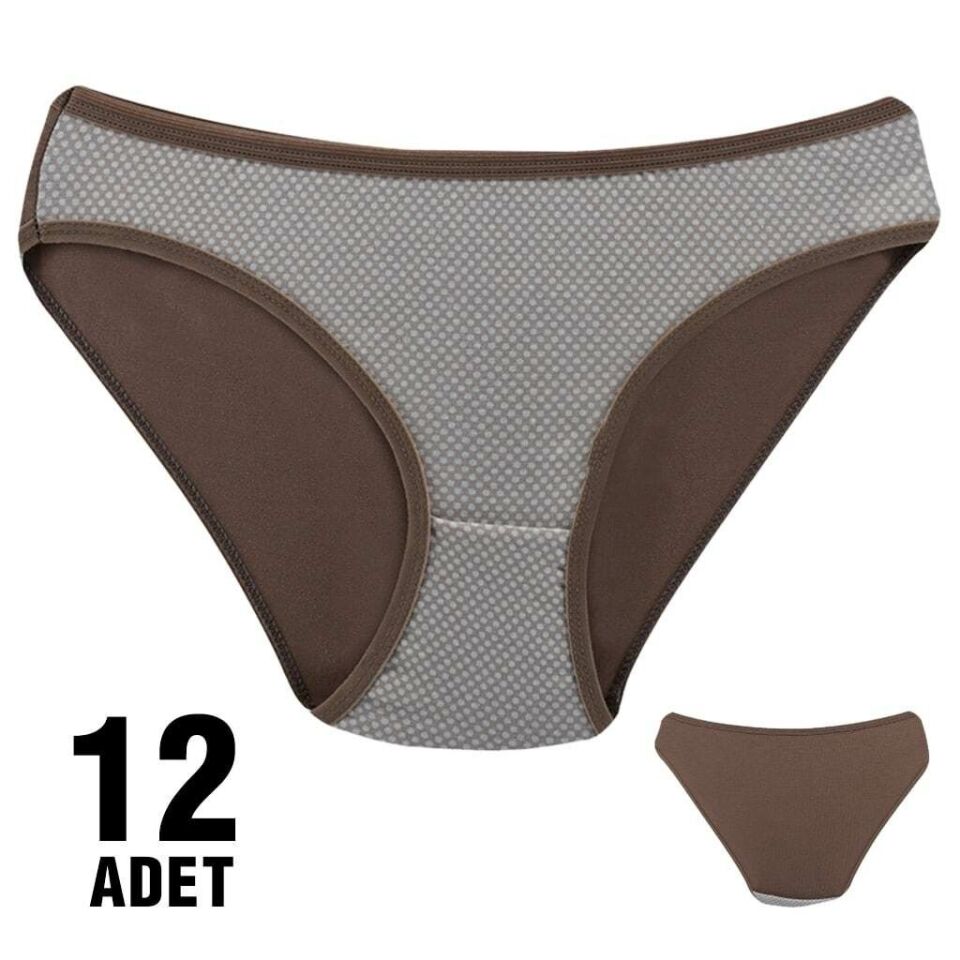 Dondeza 101-125 Desenli Bayan Bikini 12'li