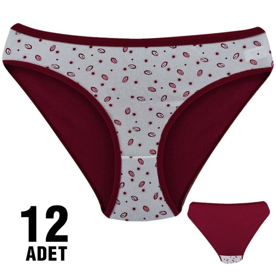 Dondeza 101-116 Desenli Bayan Bikini 12'li