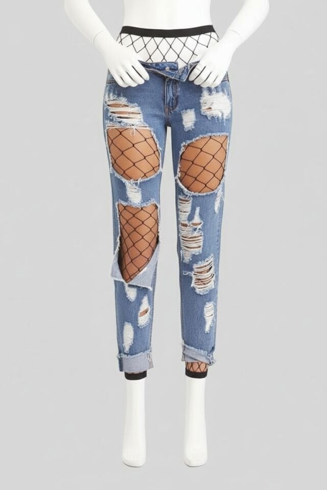 Arias Closet Siyah Fileli Külotlu Çorap