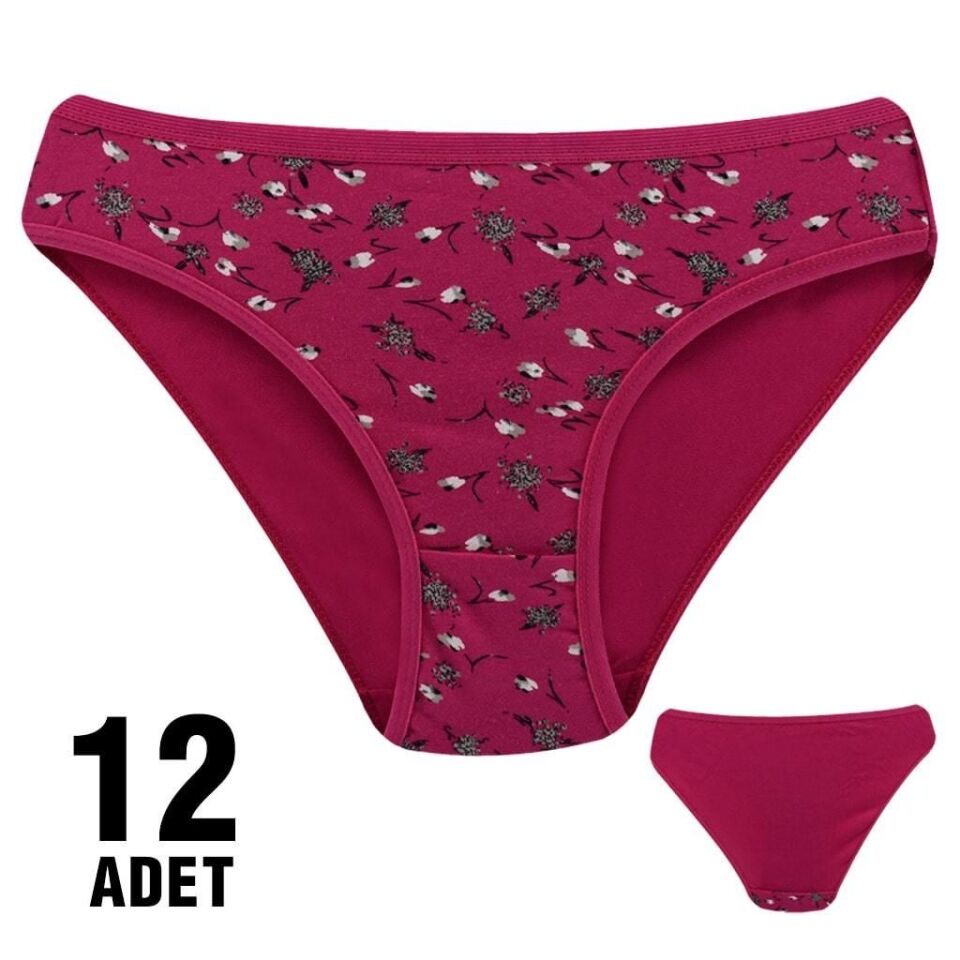 Dondeza 101-121 Desenli Bayan Bikini 12'li