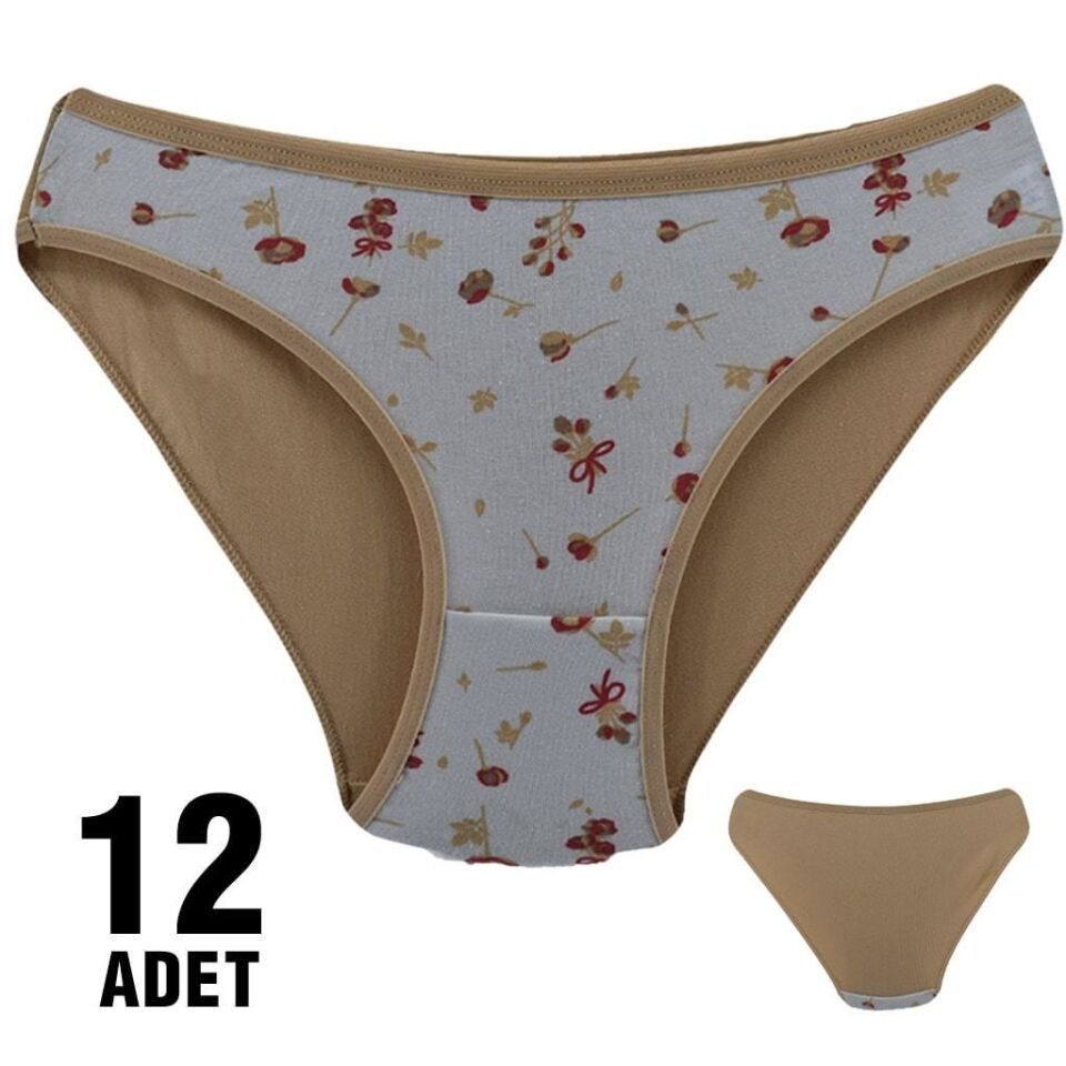 Dondeza 101-113 Desenli Bayan Bikini 12'li
