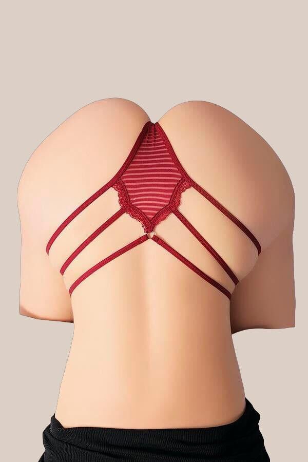 Arias Closet Bordo Yanları İp Detaylı Fantezi Tanga String