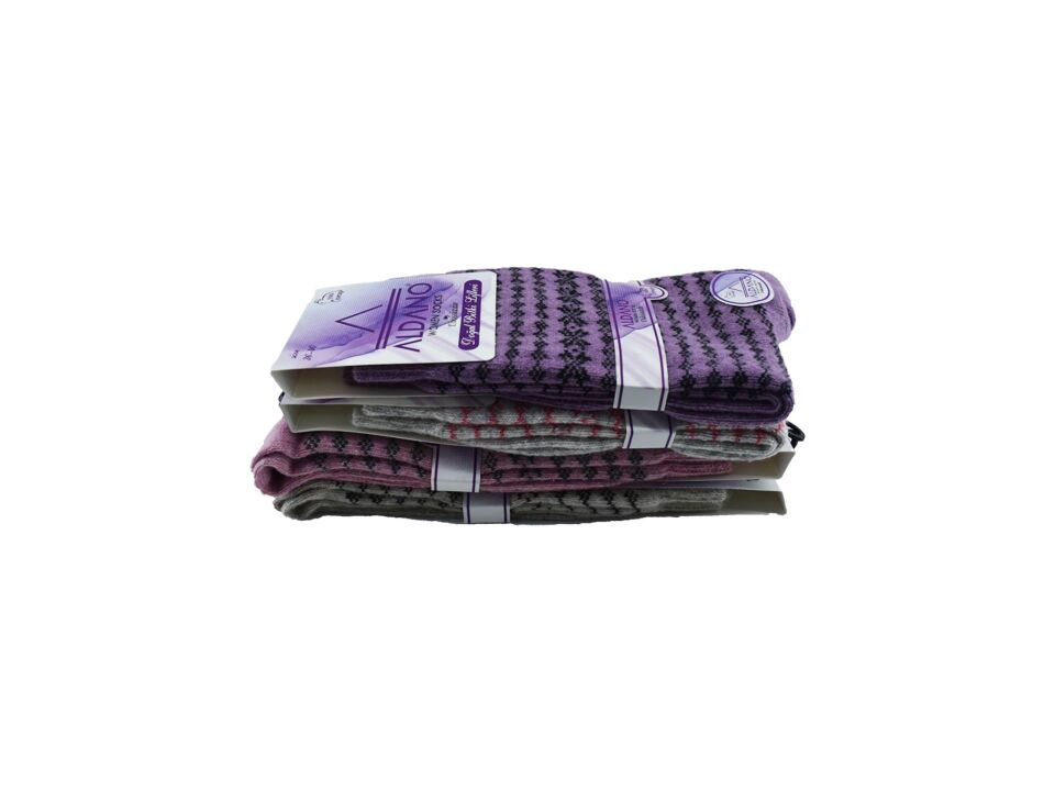 Aldano 04-3 Lambswool Yün Kışlık Bayan Soket 12'li