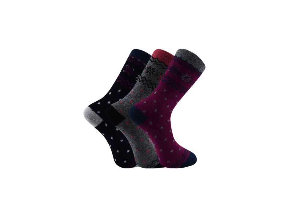 Aldano 04-2 Lambswool Yün Kışlık Bayan Soket 12'li
