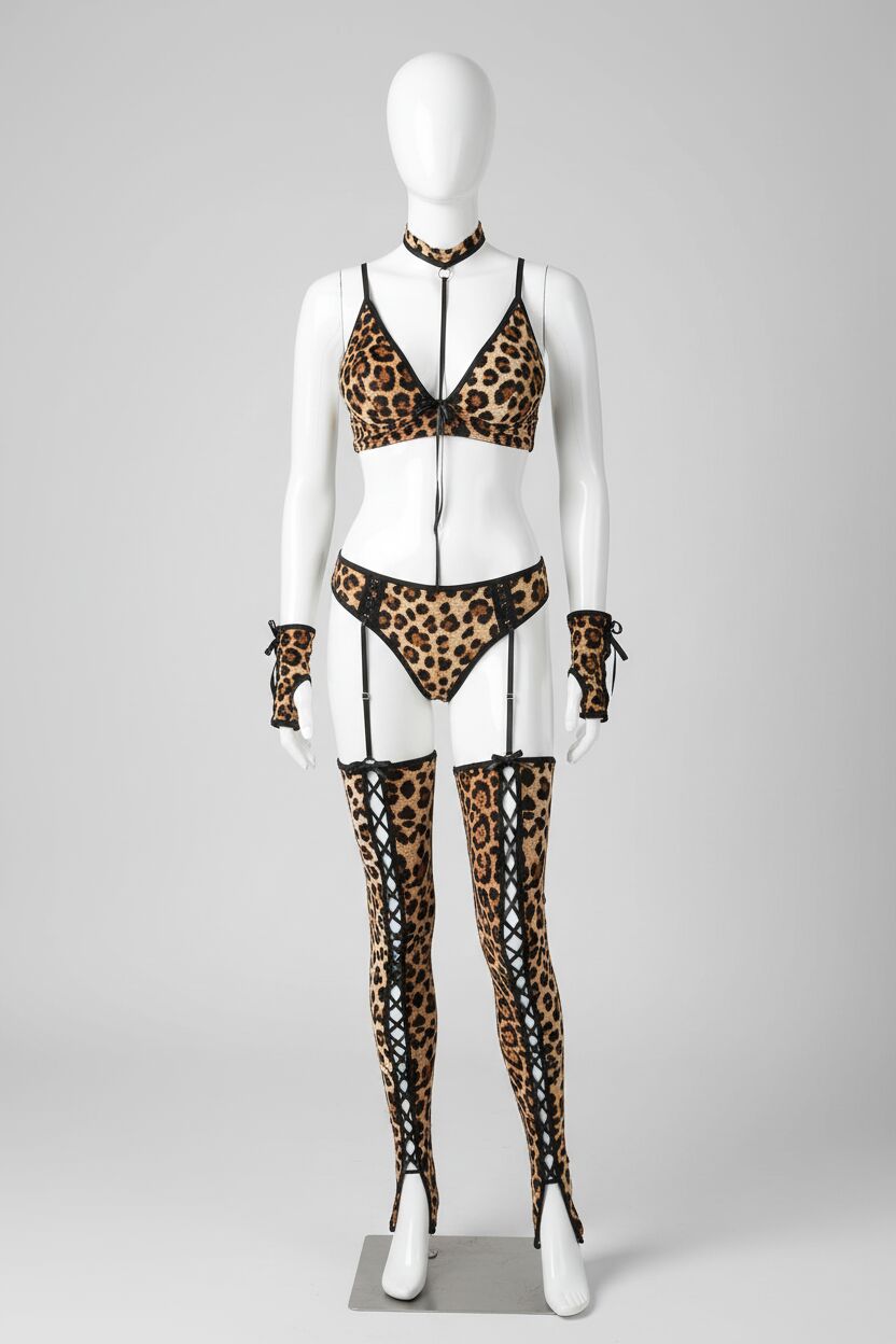 Arias Closet Leopar Kedi Kız Kostümü