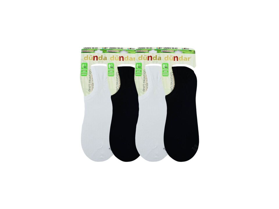 Dündar UNISEX Dikişsiz Yıkamalı Kokulu Bambu Sneaker 12'li