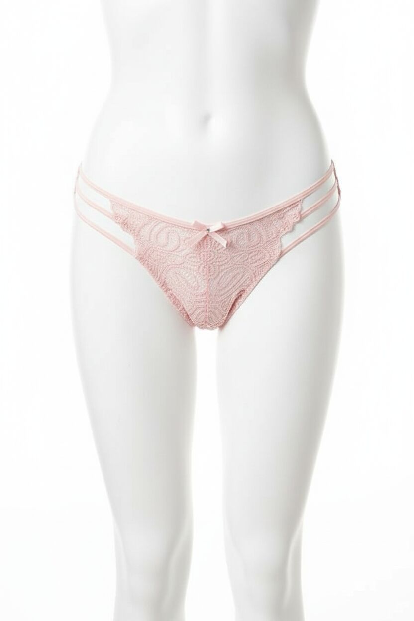 Arias Closet Dantel İşlemeli 3 İpli Pudra Fantezi Külot