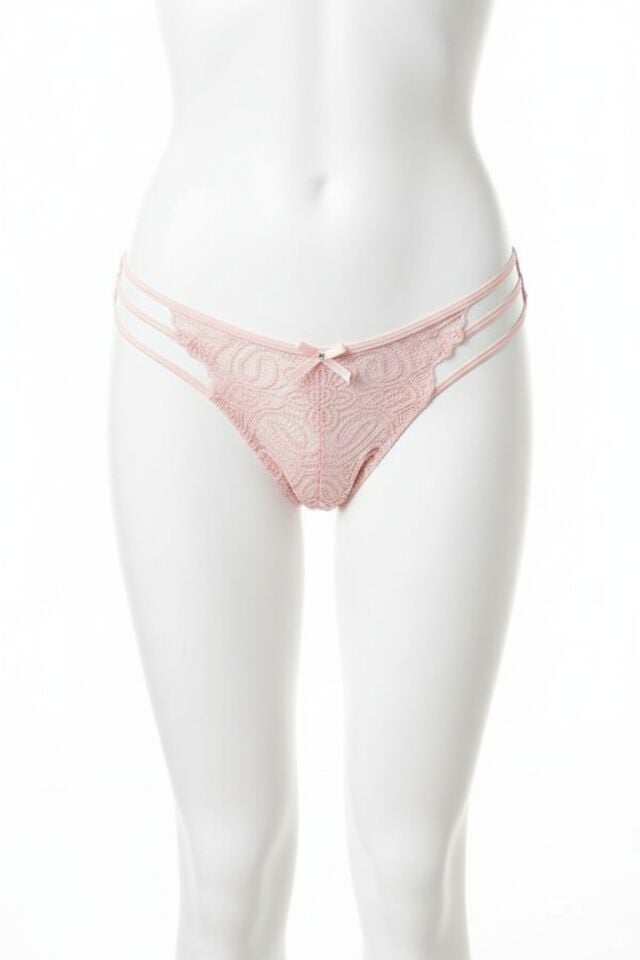 Arias Closet Dantel İşlemeli 3 İpli Pudra Fantezi Külot
