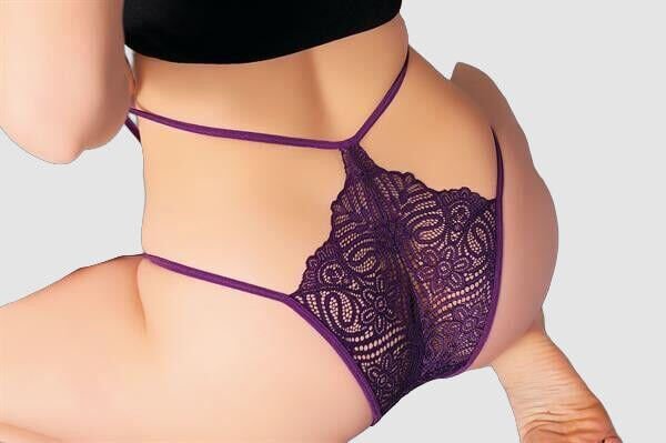 Arias Closet Dantel İşlemeli 2 İpli Mor Fantezi Külot