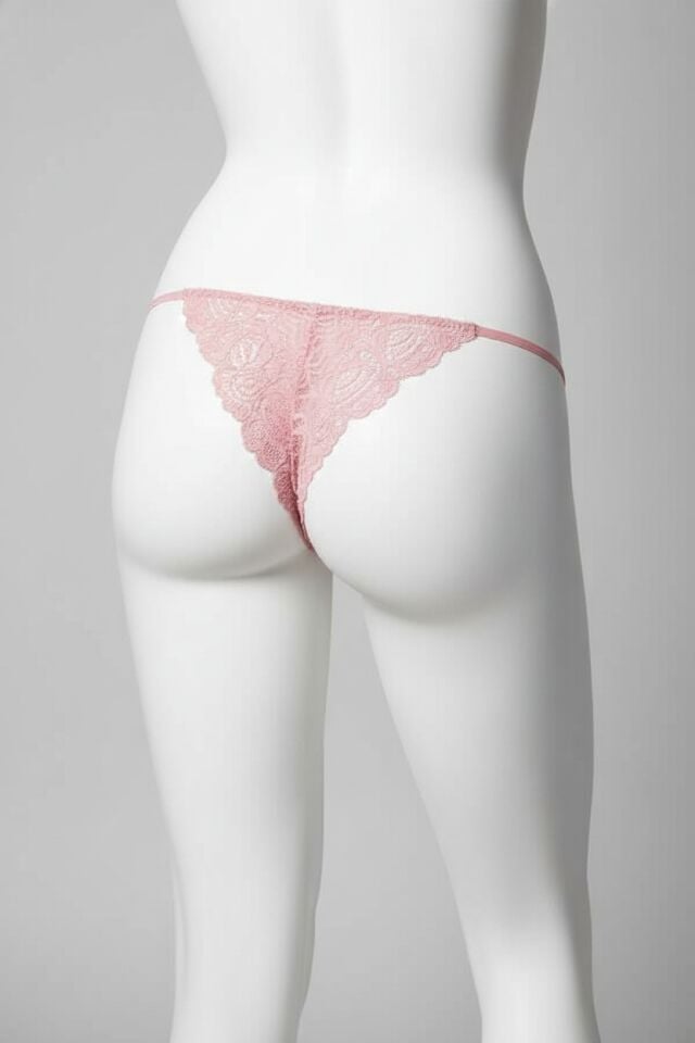 Arias Closet Dantel İşlemeli 2 İpli Gül Kurusu Fantezi Külot