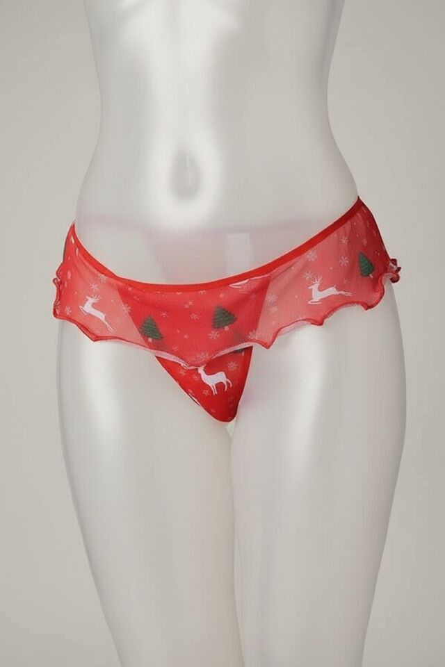 Arias Closet Yılbaşı Desenli Fırfırlı Fantezi Tanga String