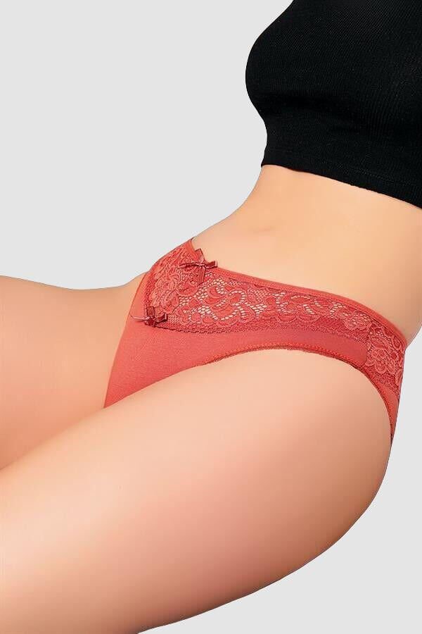 Arias Closet Kiremit Bel Kısmı Dantel İşlemeli Külot