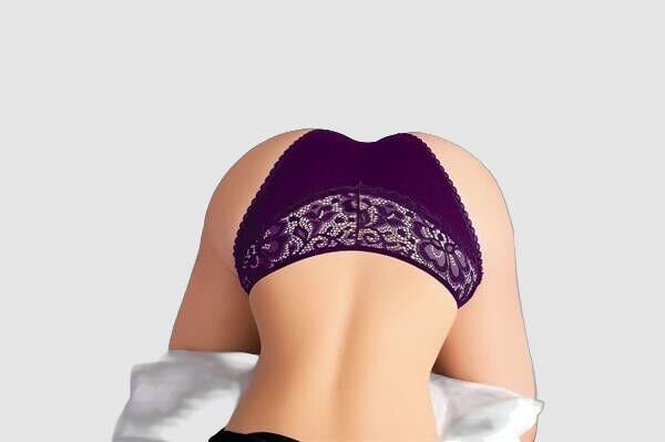 Mor Bel Kısmı Dantel İşlemeli Külot