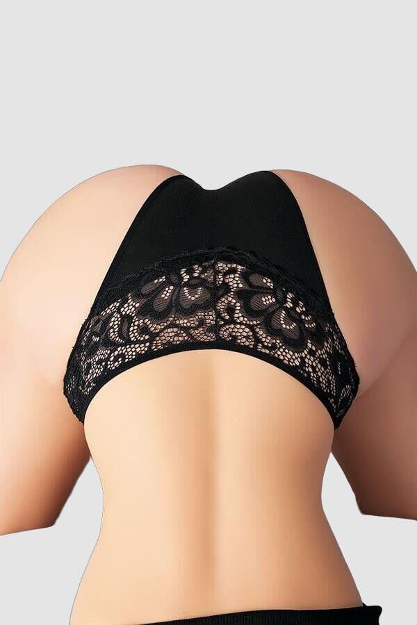 Arias Closet Siyah Bel Kısmı Dantelli Külot