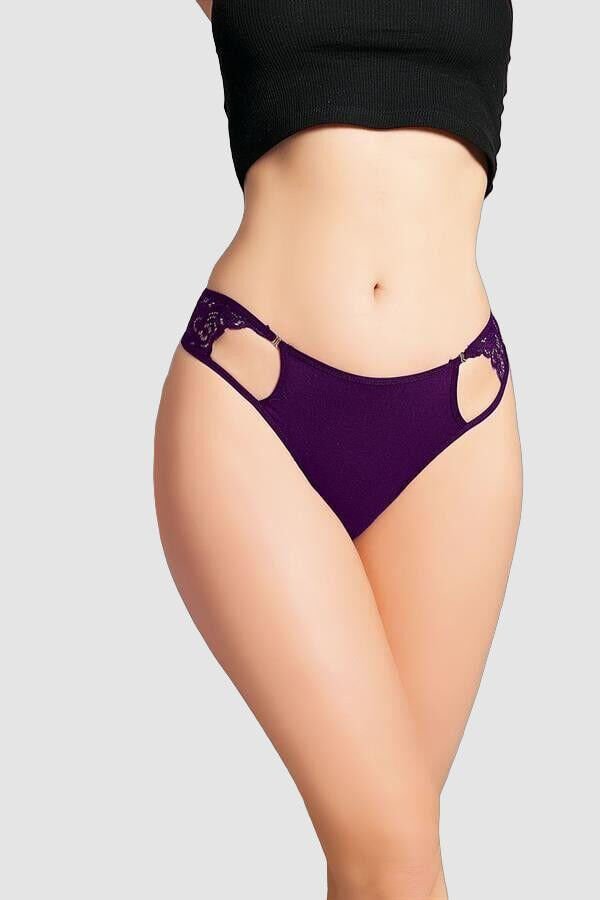 Arias Closet Lacivert Bel Kısmı Dantelli Külot