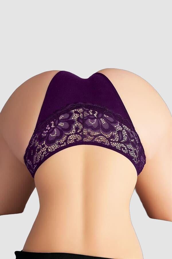 Arias Closet Lacivert Bel Kısmı Dantelli Külot