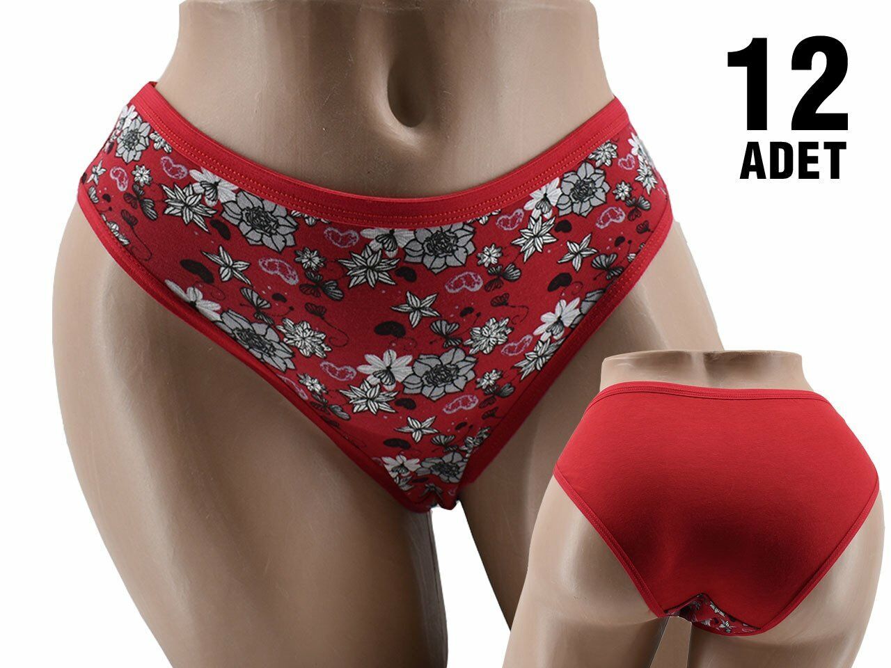 Dondeza 471 Desenli Bayan Bikini 12'li