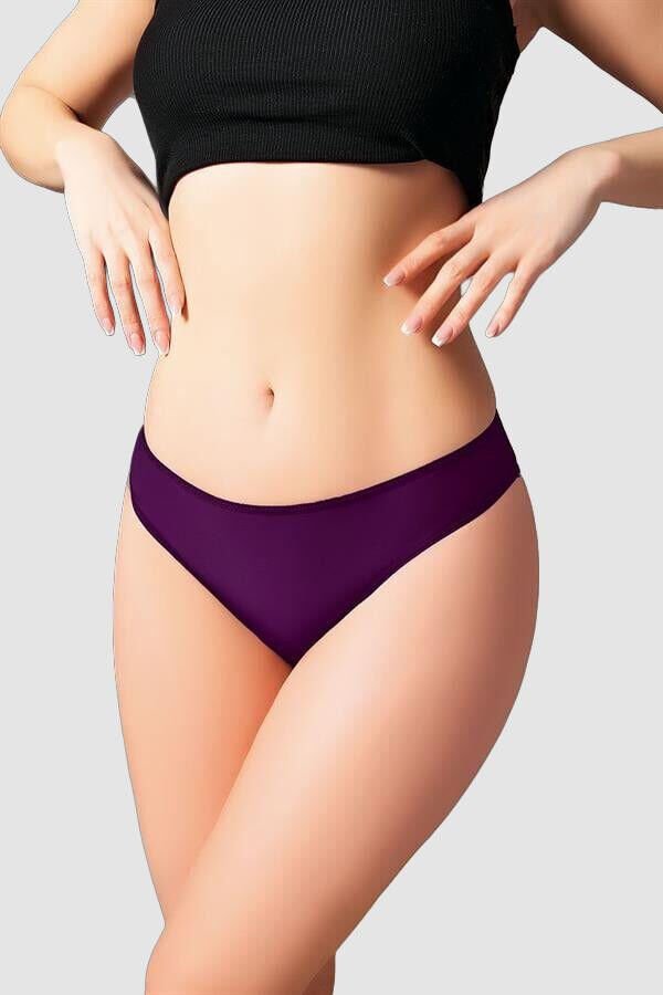 Arias Closet Mor Dantelli Arkası Dekolteli Fantezi Külot