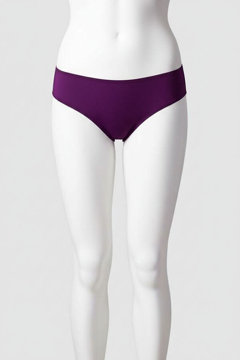 Mor Dantelli Arkası Dekolteli Fantezi Külot