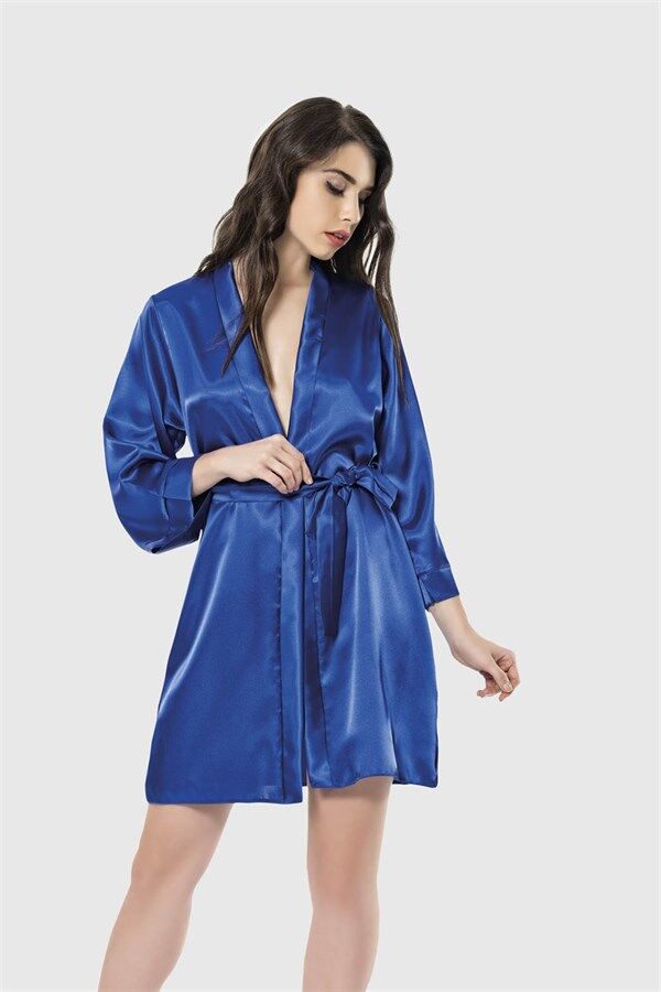 Arias Closet Saks Kısa Saten Sabahlık